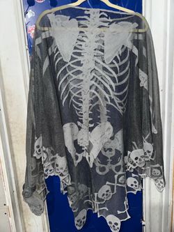 Skeleton Print Costume Top