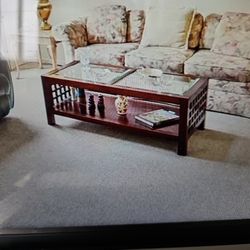 Beautiful Coffee Table And Matching End Table