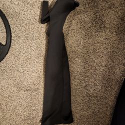 Black Knee High Heels