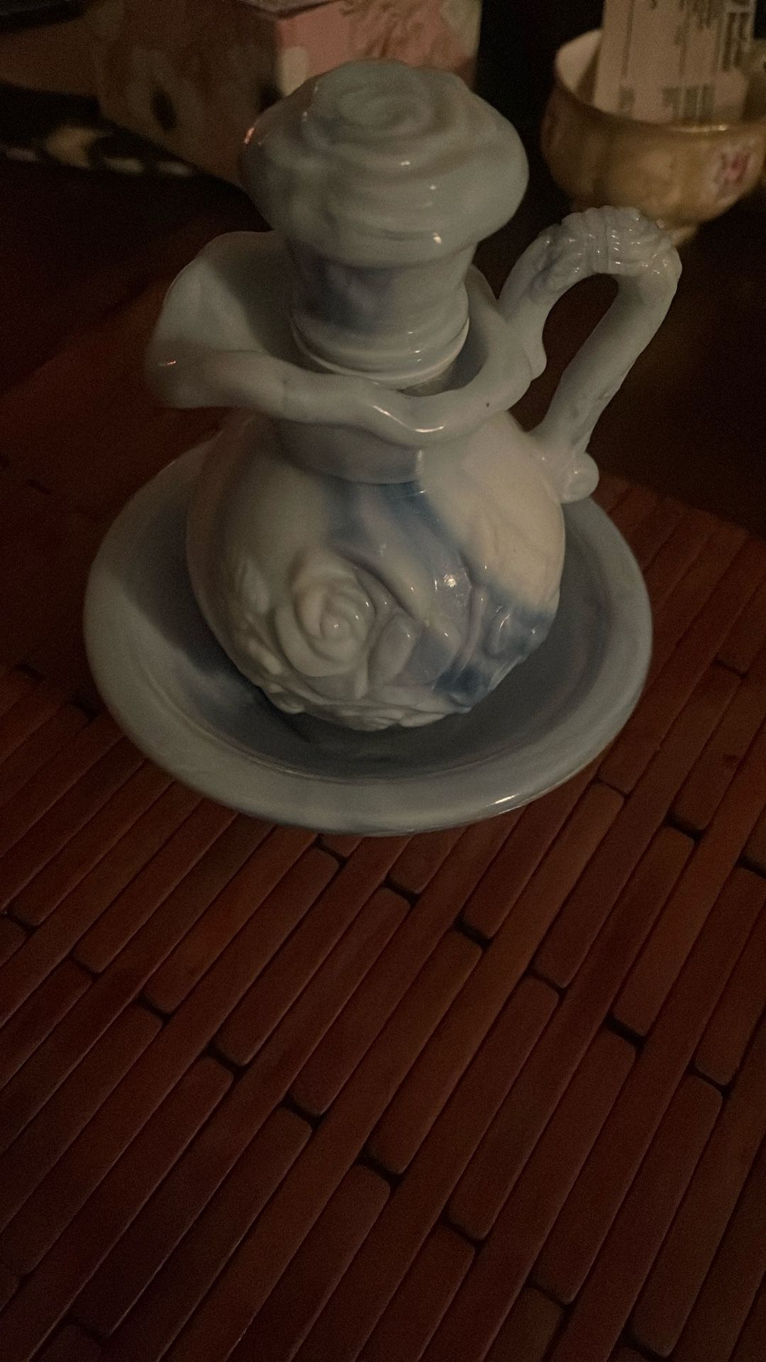 1978 Blue Pitcher And Bowl Set 