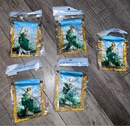 San Judas mini car banner