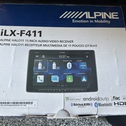 Alpine iLX-F411 Halo Bluetooth Media Floating 11" Android Auto Apple CarPlay USB  New in box