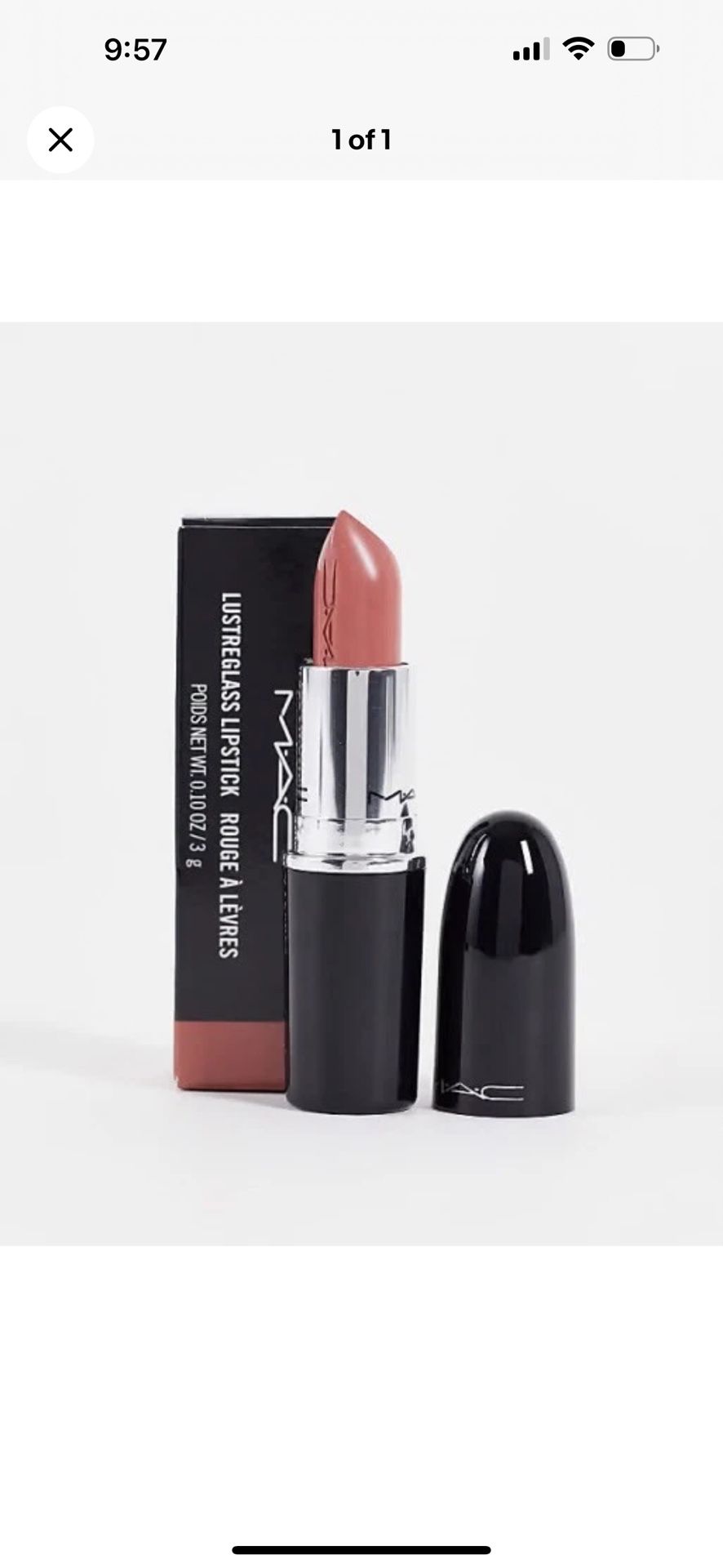 MAC LUSTREGLASS LIPSTICK 540 THANKS, IT'S MAC Lipstick New Full Size Last One