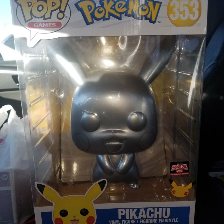 10' Silver Pikachu TargetCon Exclusive Funko Pop