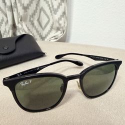 Ray-Ban RB4218 Polarized Sunglasses – Matte Black – Authentic
