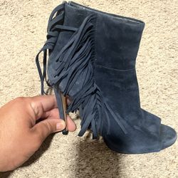 Vince Camuto Women’s Fringe Peep Toe