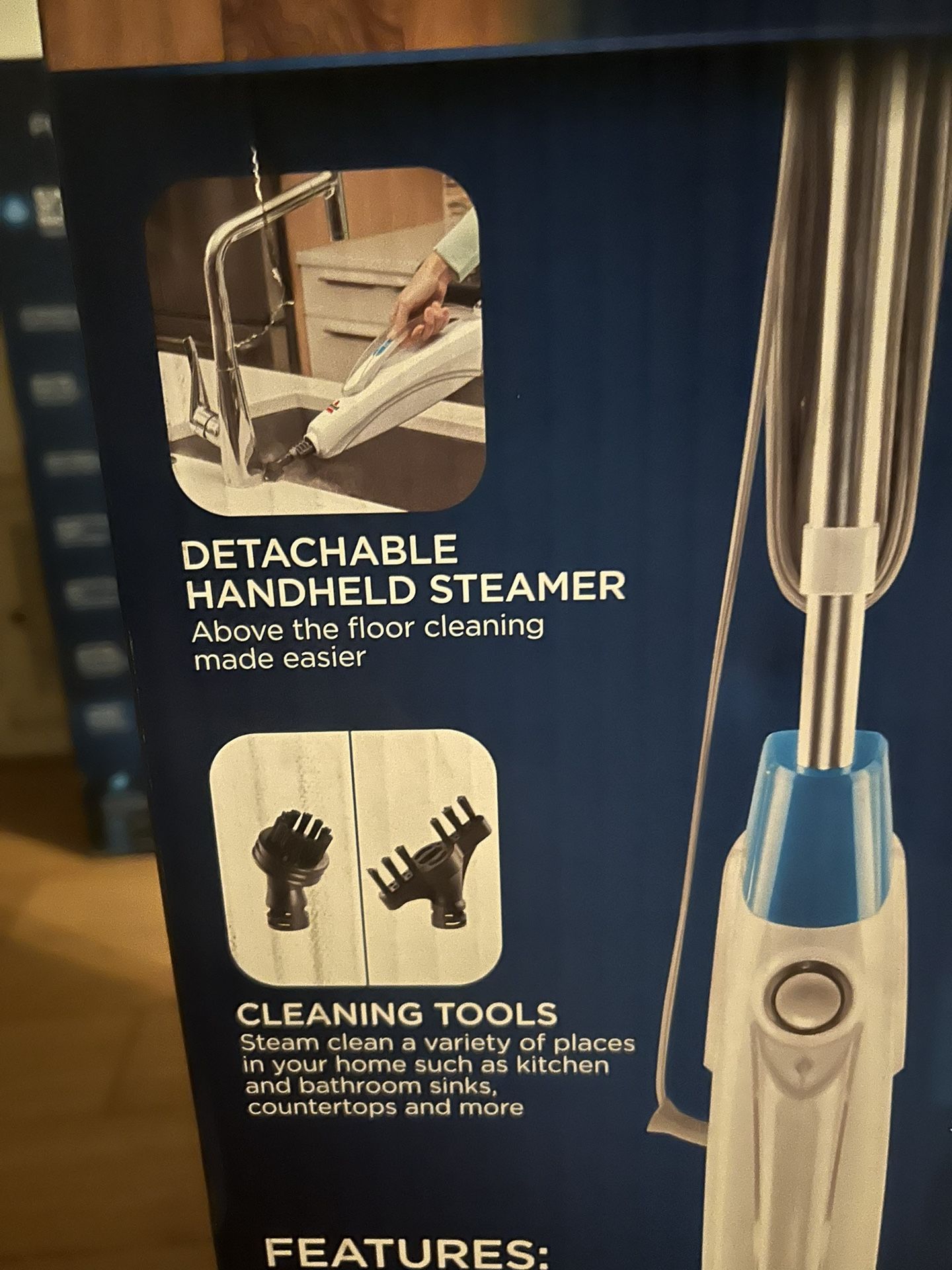 NEW Bissell 2 IN 1-Steam Mop AND Hand Held Steamer 