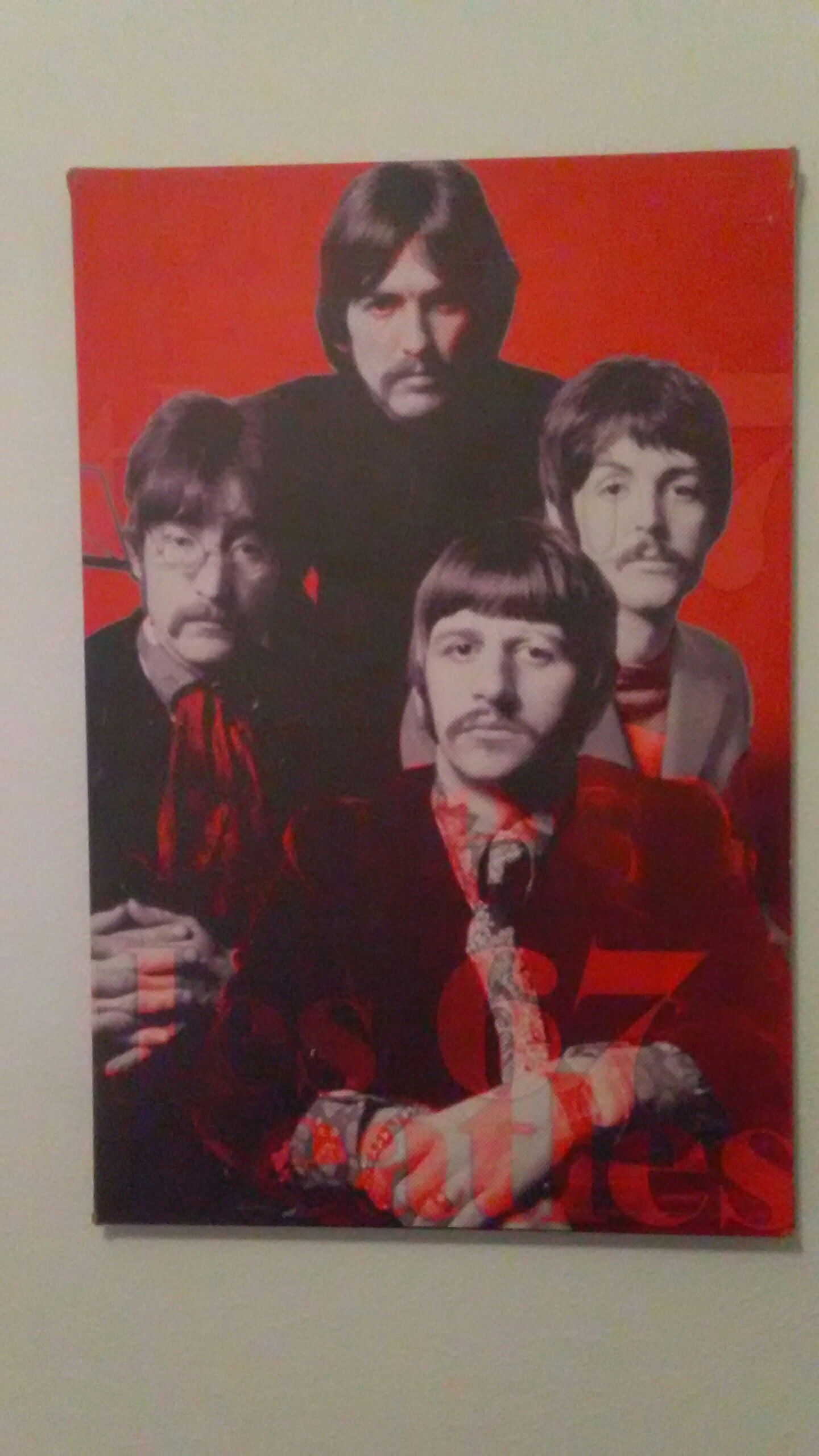 Beatles fabric poster 1967 John Lennon