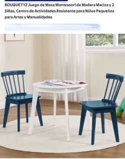 Mesita de madera para niños