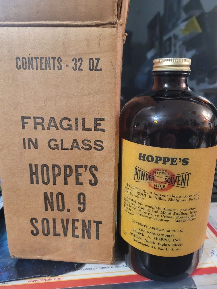 Antique Hoppe's Nitro No.9 Solvent