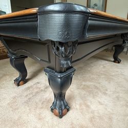 Glenwood Brunswick 8’ Pool Table With Pop Table And Stools