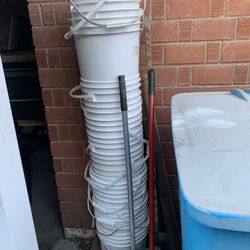 Whole Lotta White Buckets Containers useful tool