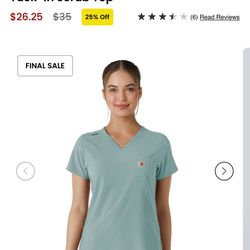 Carhartt Force Cross-Flex Women's Tuck-In Scrub Top