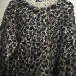 Wild Fable Leopard Print Sweater