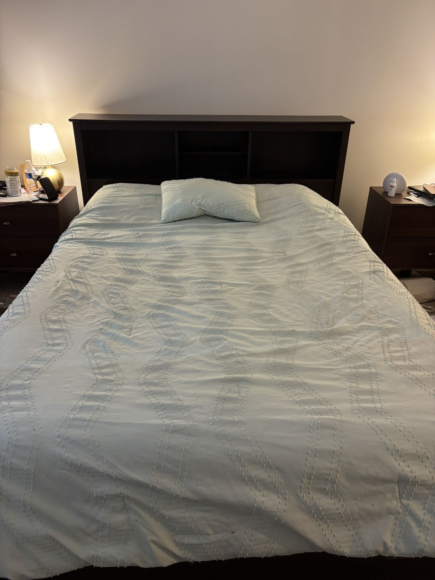 Brown Queen Bed Frame With Storage