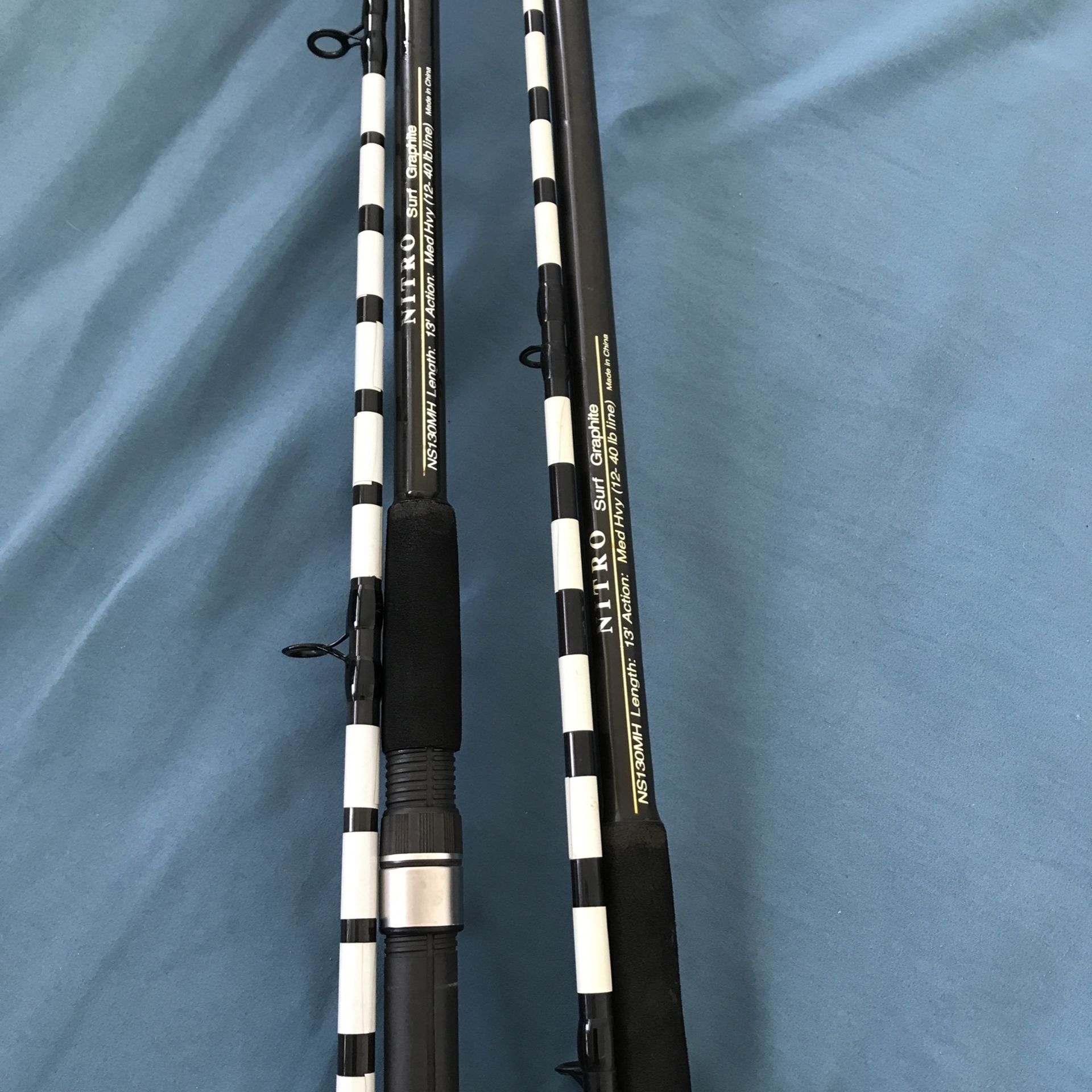 2 Nitro 13’ MH Surf Rods