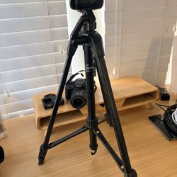 Canon EOS Rebel T6 DSLR Camera + 18-55mm Lens + Tripod Bundle