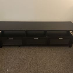 TV TABLE WITH 3 STORAGE SPACES