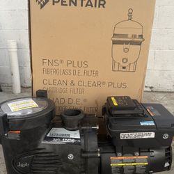 Pool Equipment Pad. New Jandy 2.7 HP Variable Speed EPump & Pentair 320 sq ft cartridge Filter