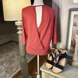 Mothers Day Give Away - Orange Blouse & Black Leather Sandals