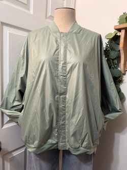Women Nike Sage Green Bomber Jacket