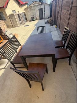 Wooden dining table set