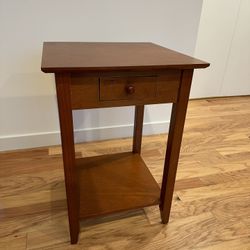 End Table With Shelf And Drawer 