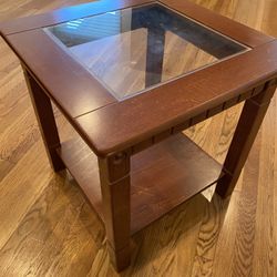 End Table With Glass Top