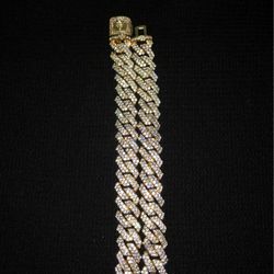 Gold & Diamond Cuban Link (Fake)