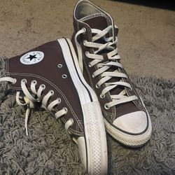 Brown Converse Hightop Size 9.5