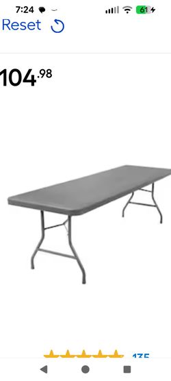 8'x30"  table & 6 padded chairs