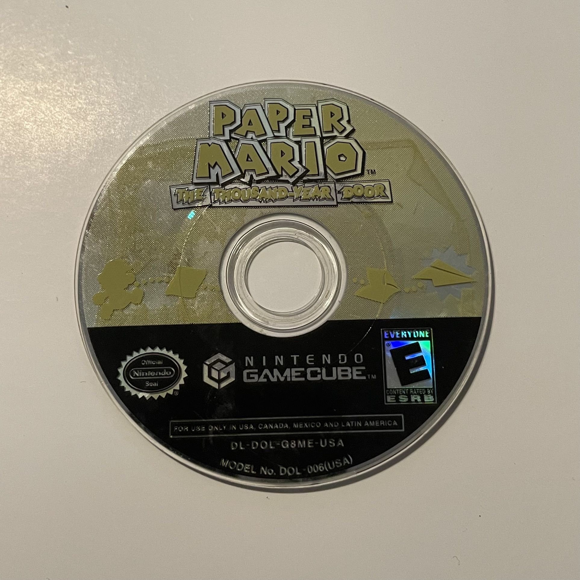 paper mario thousand year door disc only