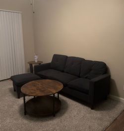 Black Couch (Fabric/Like New)