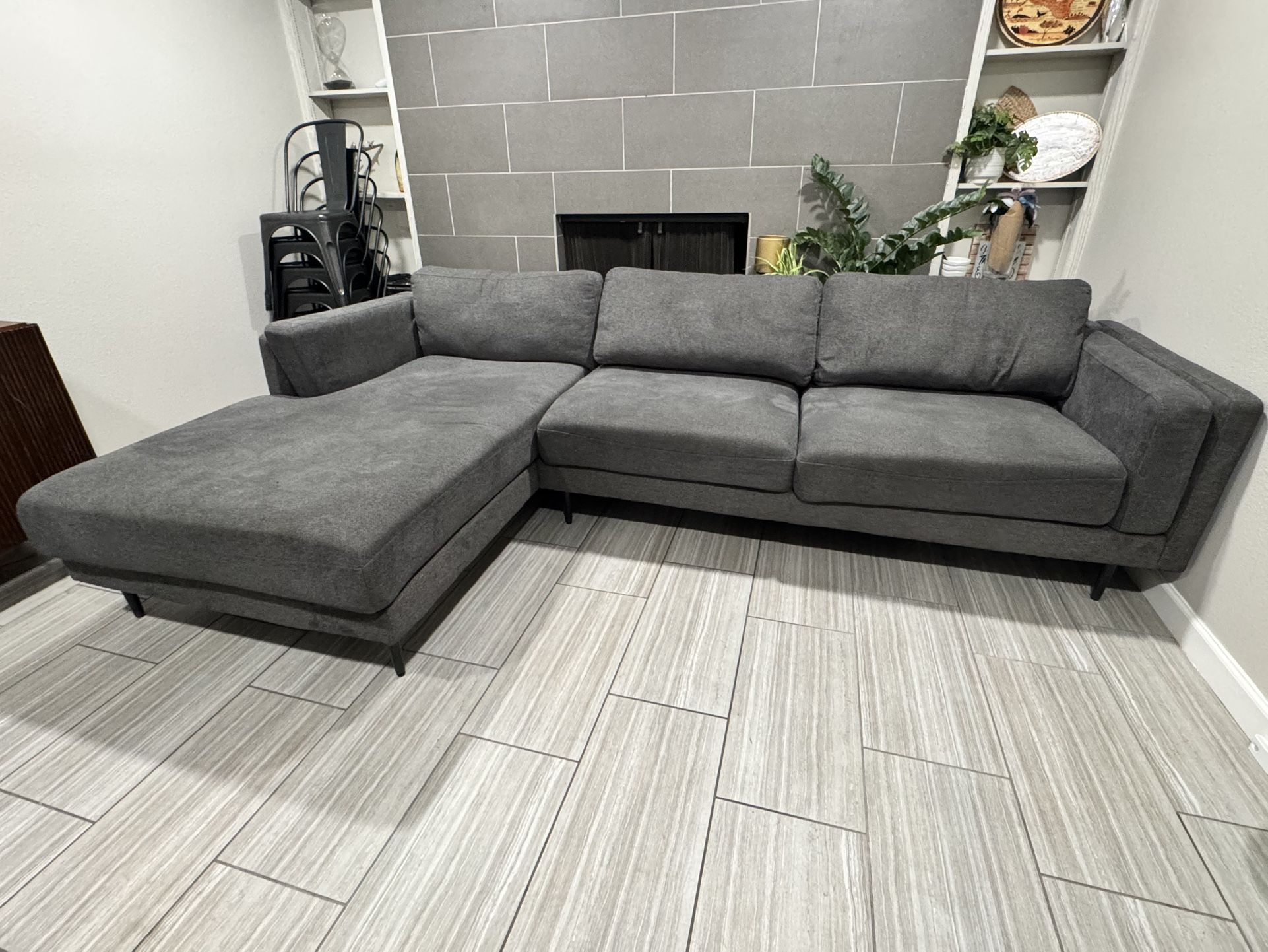Grey sectional