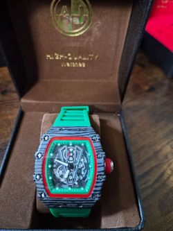 AJ Quality Watches Unisex sport with green band