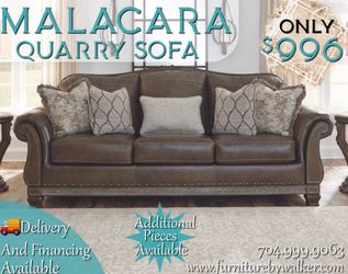 Malacara leather sofa