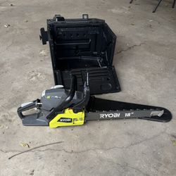 RYOBI 18 in. 38cc 2-Cycle Gas Chainsaw with Heavy-Duty Case