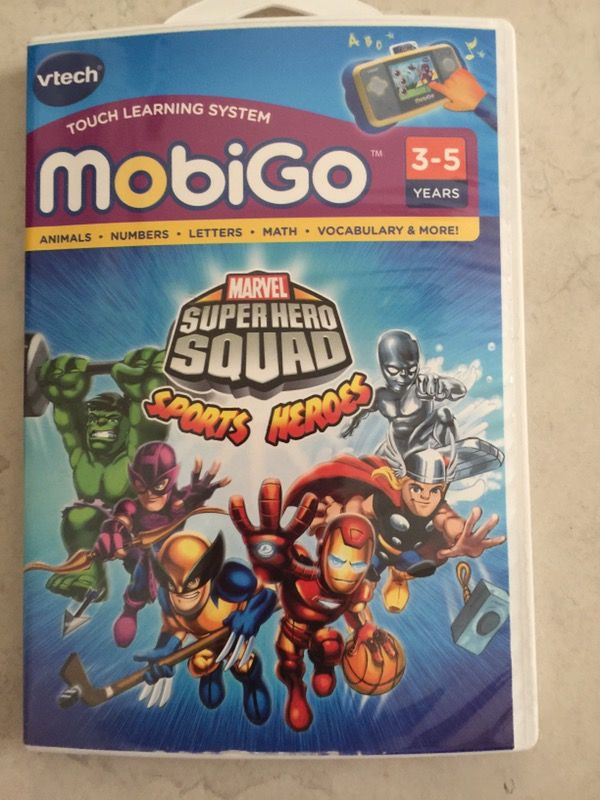 Pre-Owned/Played MobiGo, MARVEL Superheroes Squad, Sports, Heroes (2010) Game