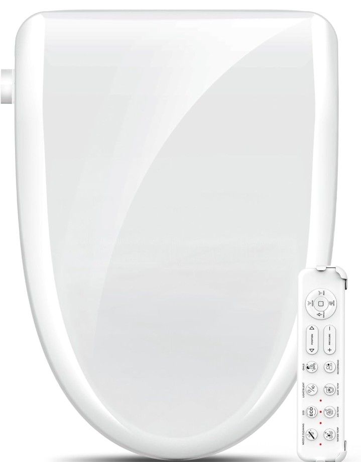new inbox Electric Bidet Toilet Seat with Adjustable Heated Seat and Instant Warm Water,