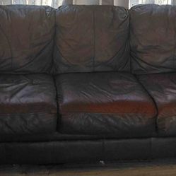 $250.  Soft Leather Sofa Set