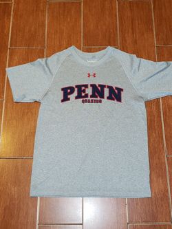 Penn quakers Basketball shirt under armour youth med