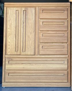 Thornwood 6 Drawer All in One Oak Dresser Chest