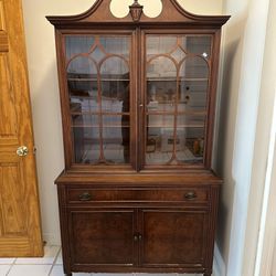 Antique China Cabinet! 100 Yrs Old!
