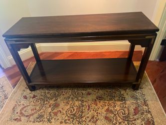 Thomasville Console Table (1976) Campaign Style