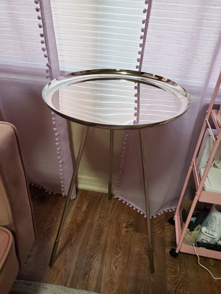 Metallic Side Table 