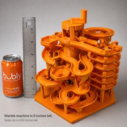 Crafted marble run machines