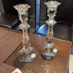 Crystal Candle Holders. Only $40 For Two.