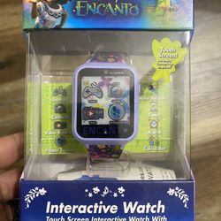 Accutime Disney Encanto Kids Smart Watch for Girls & Boys - Interactive Smartwatch with Selfie Camera, Games, Voice & Video Recorder, Pedometer, Calcu