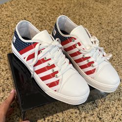 Red White Blue Sneakers