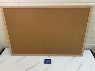 Cork Bulletin Board With Pins